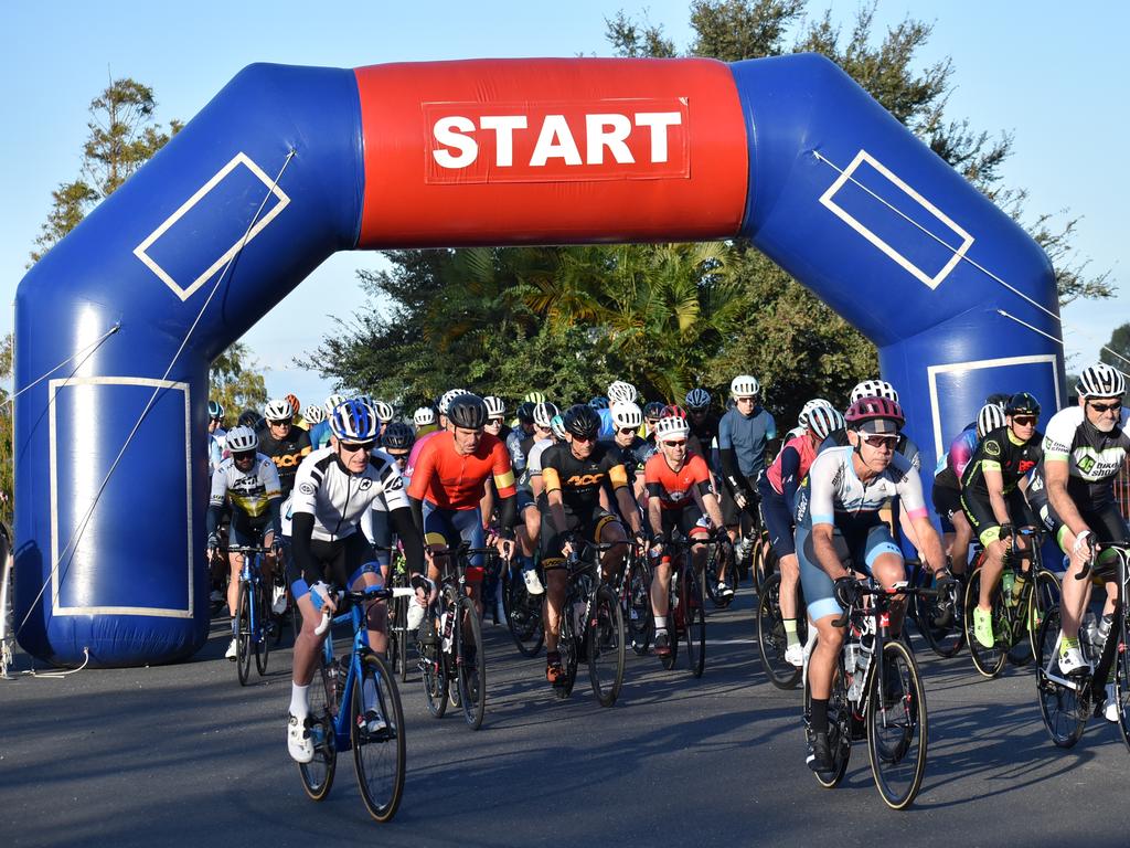 Division 3 at the starting line of the 2021 Grafton to Inverell Classic.