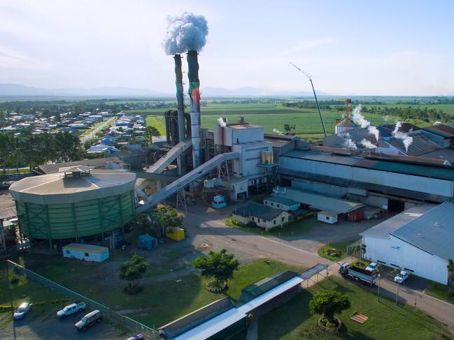 An aerial shot of Wilmar's Proserpine Mill.