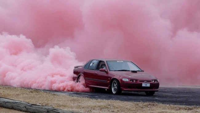 Two people have been arrested after they were filmed allegedly doing burnouts and producing pink smoke for the gender reveal of a baby at Lonsdale last weekend. (File image)