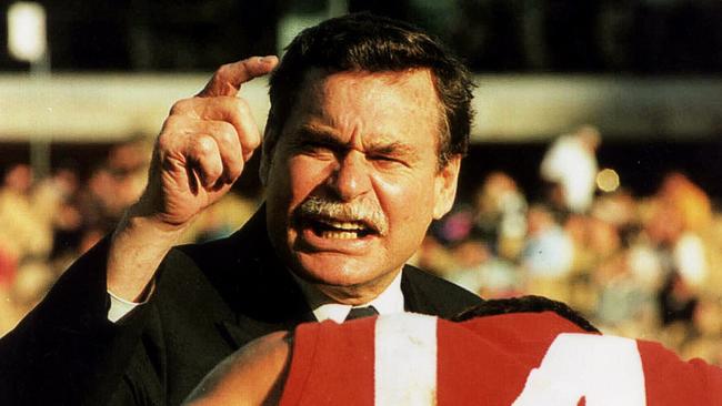 Barassi unloads during his time as Swans coach. Picture: Supplied