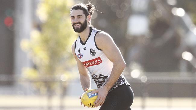 Brodie Grundy at Collingwood training.