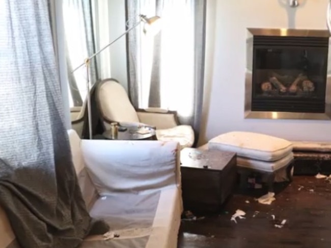 The King’s say they will have to buy new furniture after their was trashed over the weekend. Picture: Calgary Herald.