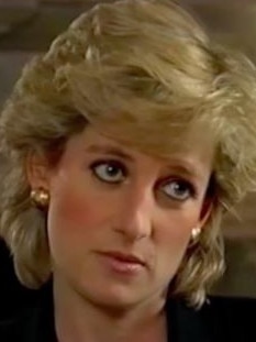 Princess Diana during her 1995 interview with Martin Bashir, now known to have been obtained by deception. Picture: BBC