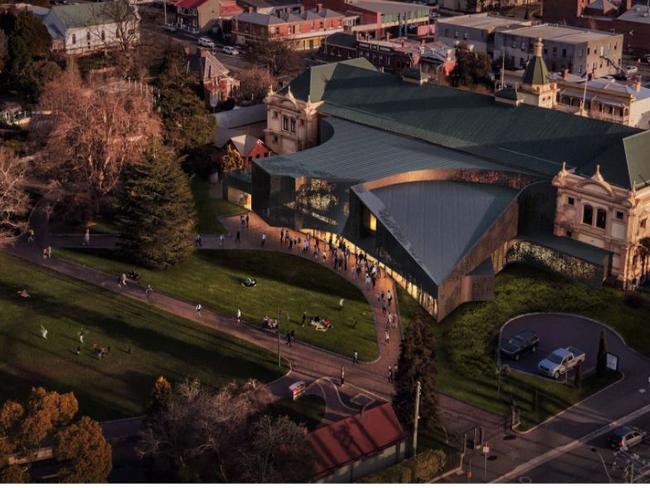 Artist's render of the eastern wing redevelopment of Albert Hall. Picture: Launceston City Council