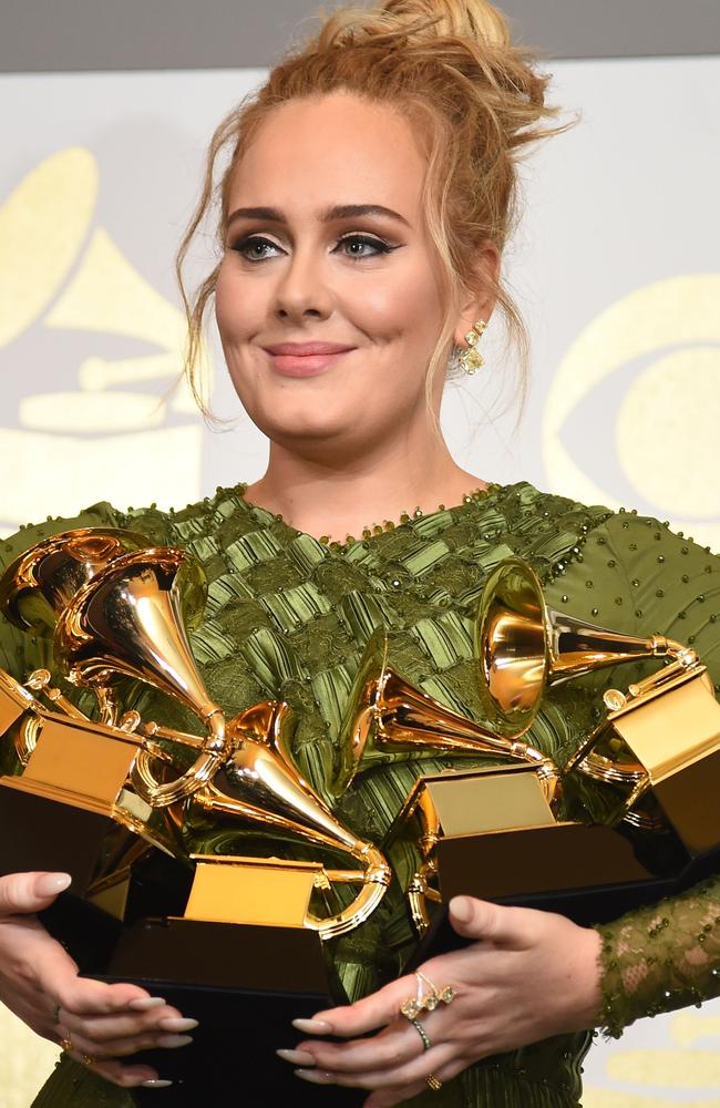 Adele won five Grammys at this year’s awards.