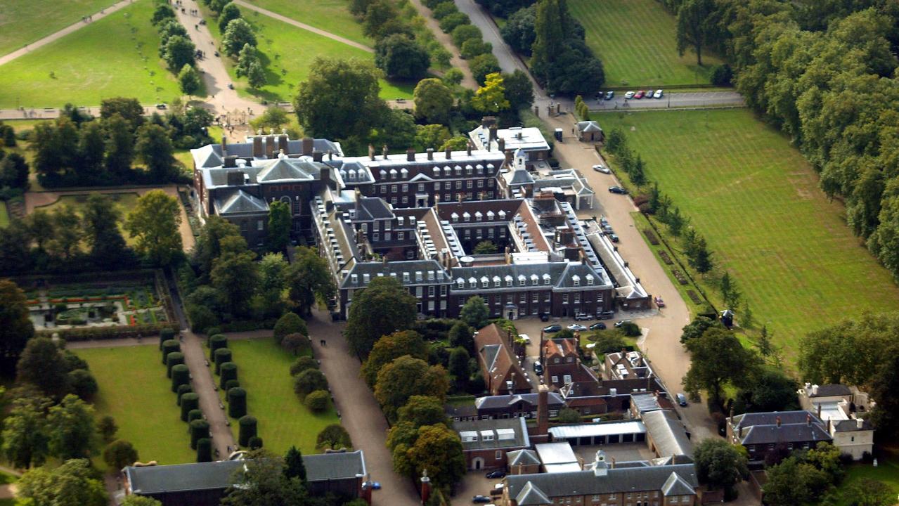 Aerial view of Kensington Palace, London. Picture: Getty Images