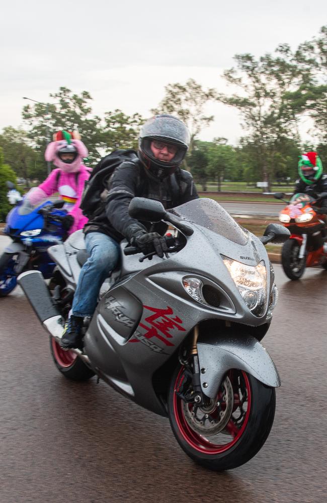 Darwin's motorbike community at the NT Motorcycle Centre to raise money and awareness for the Salvation Army's annual Christmas Toy Ride. Picture: Pema Tamang Pakhrin