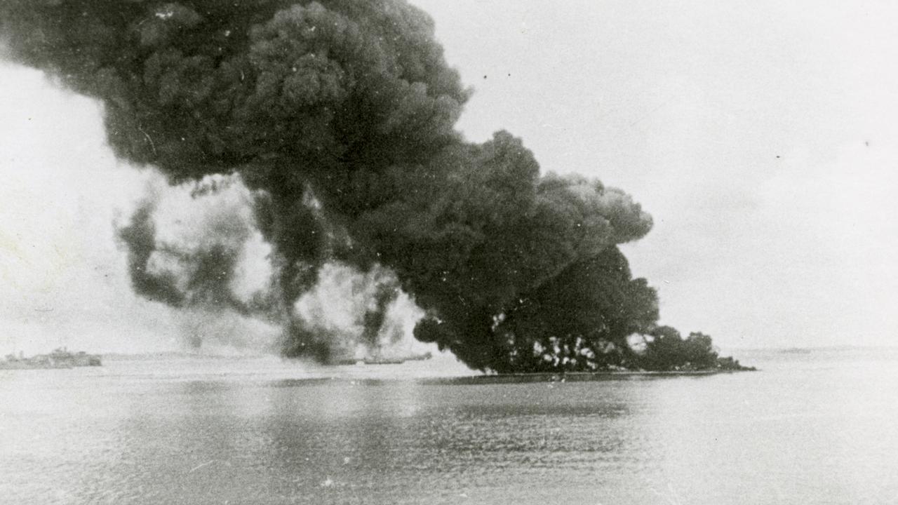 Bombing of Darwin: The impact of the first air raid on ships in Darwin Harbour.