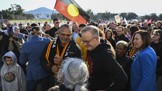 ‘The debate around Anthony Albanese’s referendum has been shockingly divisive.’ Picture: NCA NewsWire / Martin Ollman