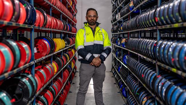 Rick Masotto at Prysmian cable factory, Cromer. Picture: Monique Harmer.