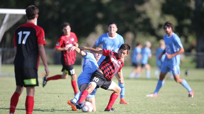 Gold Coast Premier League football (soccer) between Burleigh Heads and Palm Beach at Pizzey Park.Unable to access team lists.