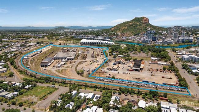 Aerial view of the South Yards Precinct, which is up for sale. Pictures: Supplied.