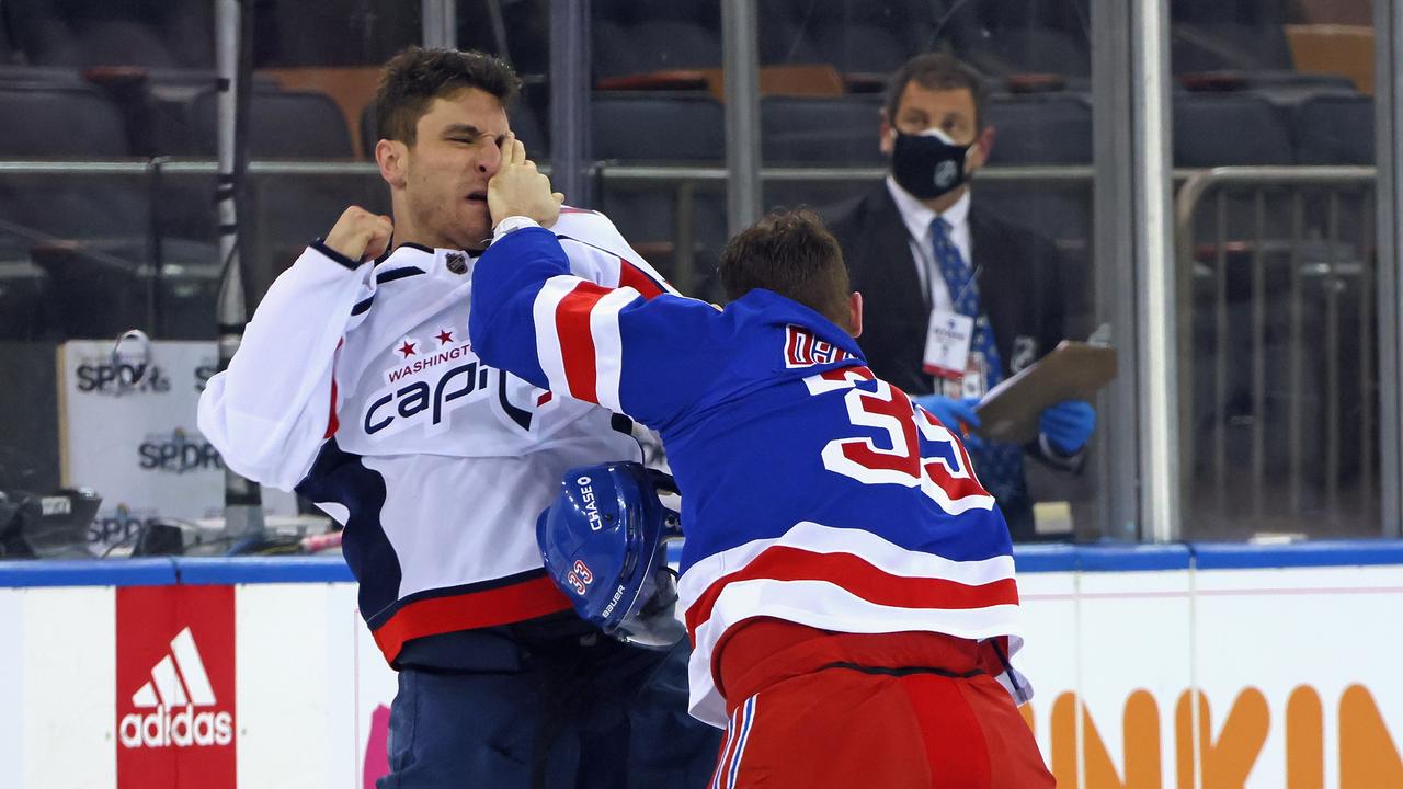 It was a feisty encounter between the two sides. (Photo by Bruce Bennett/Getty Images)