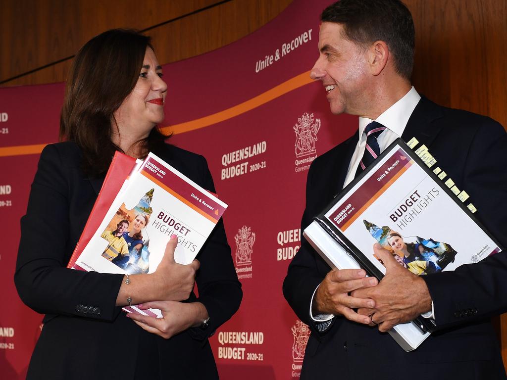 Premier Annastacia Palaszczuk and Treasurer Cameron Dick on Budget day