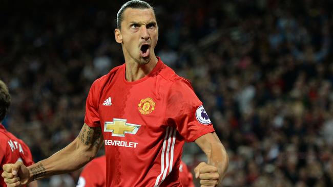 Manchester United's Swedish striker Zlatan Ibrahimovic.