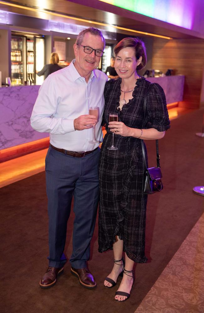 Mark and Sarah Cornwall enjoy a night at the orchestra. Queensland Symphony Orchestra had its much anticipated return to QPAC's Concert Hall with two performances of its final Maestro concert for 2020, Beethoven 5, marking the 250th anniversary of the legendary composer's birth and conducted by Johannes Fritzsch. Picture: Peter Wallis, Socials: Damien Anthony Rossi