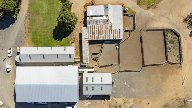 The Glendemar shearing shed is almost complete. Picture: Zoe Phillips