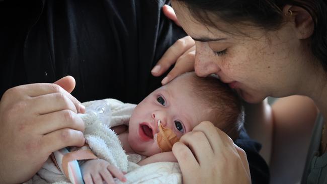 Zoe Loizou was born at full term but fell desperately ill three days after going home. Picture: David Caird