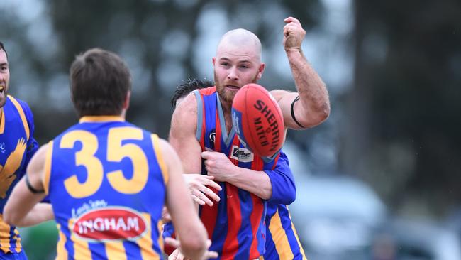 Rye footballer Sam Smith crashed his car through a Sorrento garden and then fled the scene. Picture: Jason Sammon