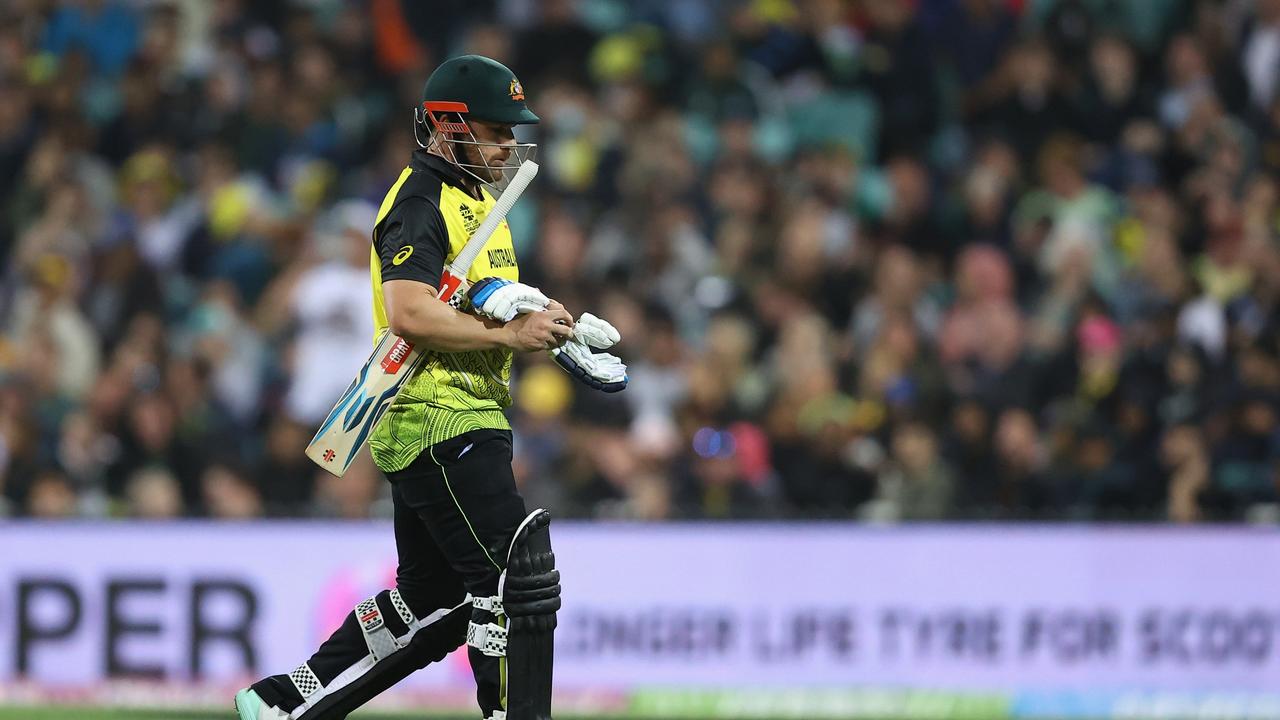 Aaron Finch admits his team’s chances of defending their title have taken a massive hit. Picture: Getty