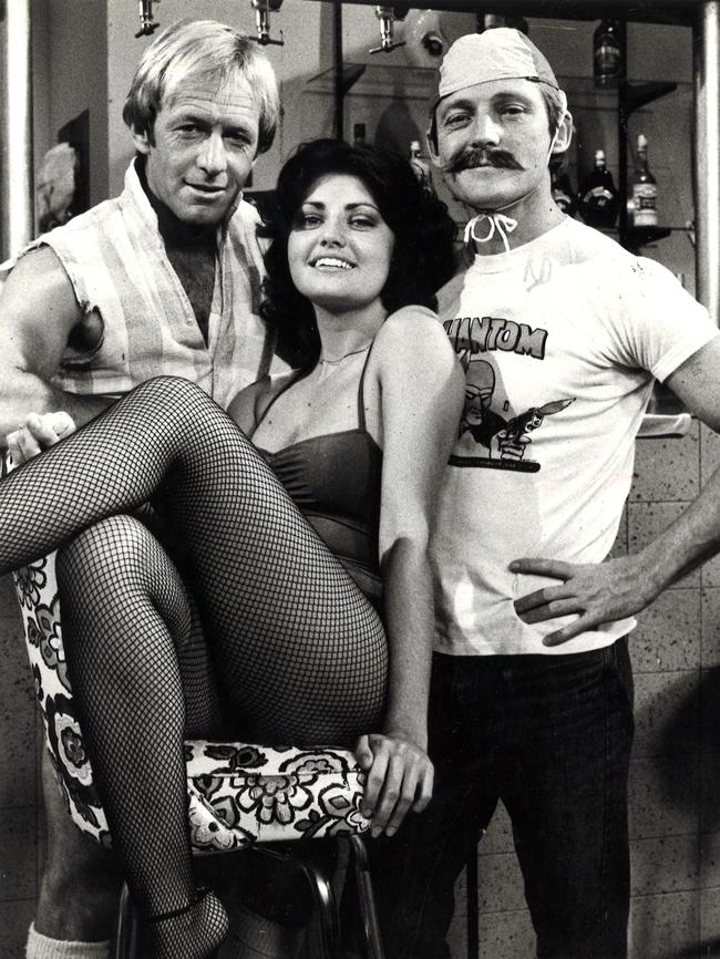 Paul Hogan, Karen Pini and John Cornell in 1971.