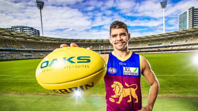 Brisbane Lions star forward Charlie Cameron has called for the grand final to be played at The Gabba. Picture: NIGEL HALLETT