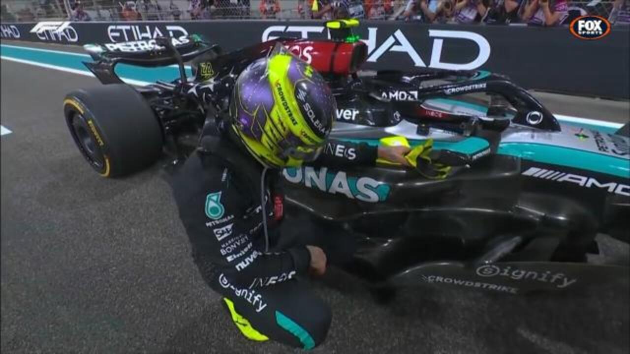 Hamilton emotional in 'end of era' drive