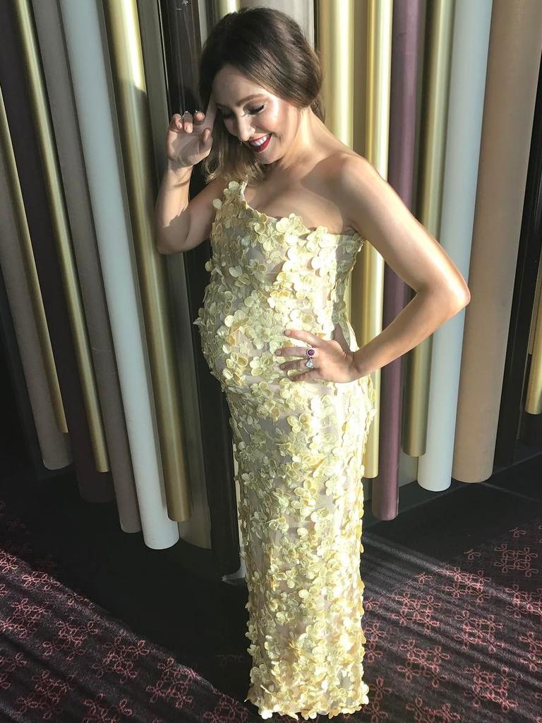 Zoe Foster Blake ... "Man, the Logies are a piece of piss. I basically wake up, chuck on whatever is clean and some BB cream and go. These guys had NOTHING to do with it: @conilio.official for the glorious, joyous, custom gown @gucci for the exciting @cerronejewellers for juicy @victoriamartinmakeup for the 15/10 hairs &amp; makeups @pettachua for styling magic @hamishblakeshotz for the large belly #tvweeklogies" Picture: Instagram