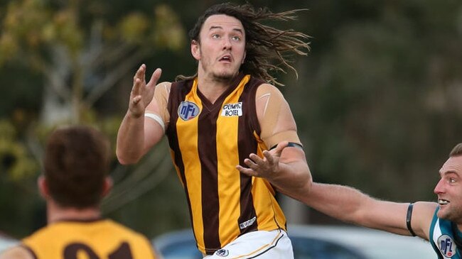 Division 3 best-and-fairest winner Jarryd Coulson in action for West Heidelberg. Picture: Nathan McNeil