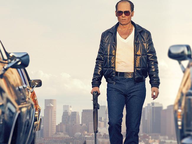 Johnny Depp portrays Whitey Bulger in the Boston-set film, Black Mass.