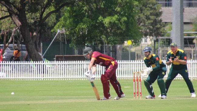 Burwood (in maroon) did enough with the bat to edge past Auburn at George Parry Oval on Saturday.