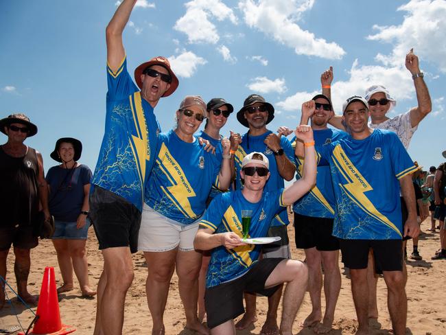 Drunken sailors hospitality challenge winner Darwin Beer Can Regatta at Mindil Beach, 2024. Picture: Pema Tamang Pakhrin