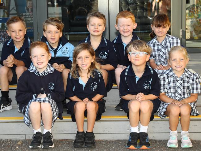 Ceres Primary School 2025 Foundation 1M front Kayla Hutton, Bodhi OÃBrian, Lenny Grigg, Sachi Turnbull. Back Archer Lansbury, Louie Wright, Jonas Woodford, Riley Sheehan, Lucy Burns