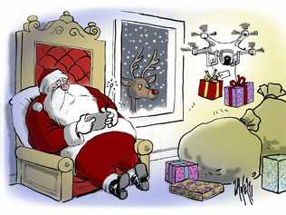 Zanetti santa cartoon 20-12-15. Picture: Paul Zanetti