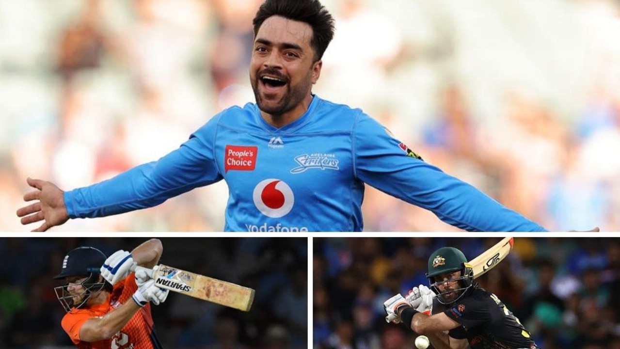 Rashid Khan, Jonny Bairstow and Glenn Maxwell