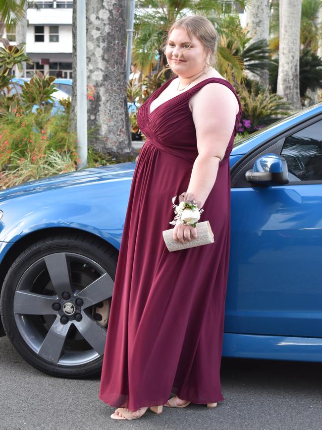 Carleigh Butler at the Sarina State High School formal at the MECC, Mackay, on Thursday November 19. Picture: Zizi Averill