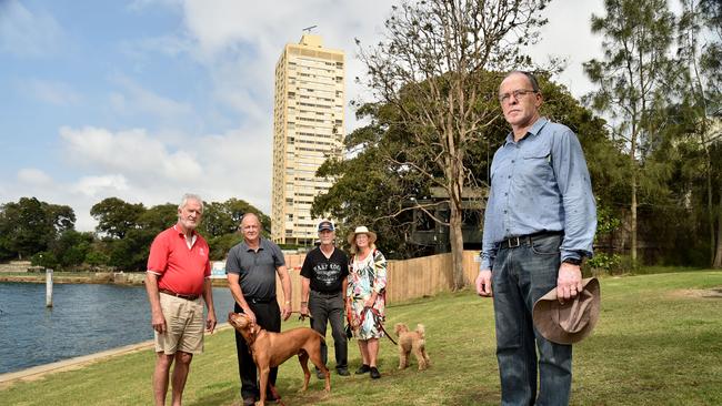 Mary Curran, pictured back right, is among residents who have raised concerns over the masterplan.