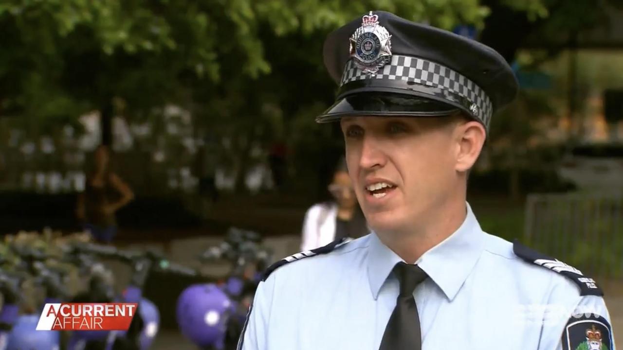Acting Sergeant Duncan Hill said police are out monitoring scooter speeds. Picture: 9News/ACA
