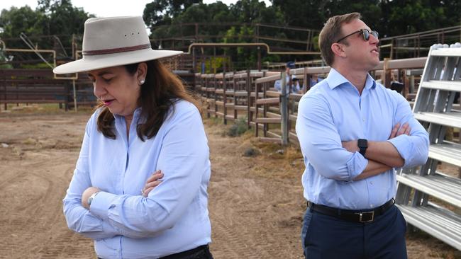 Premier Annastacia Palaszczuk and Deputy Premier Steven Miles. Picture: Darren England