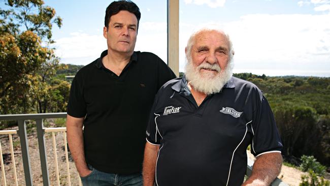 Mark Gell and his neighbour Tony Scali, residents of Ingleside, have been waiting for years to find out what would happen to the land. AAP/Adam Yip