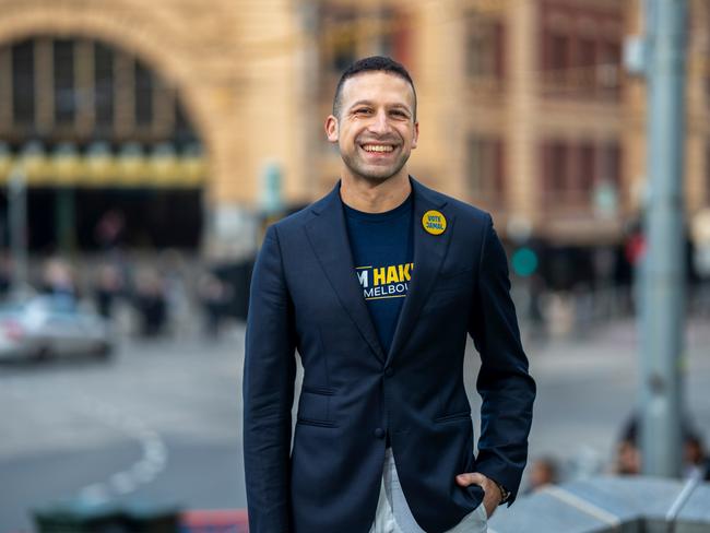 Jamal Hakim wants to transform unused concrete spaces into parkland to give Melburnians more area to walk their dogs. Picture: Supplied