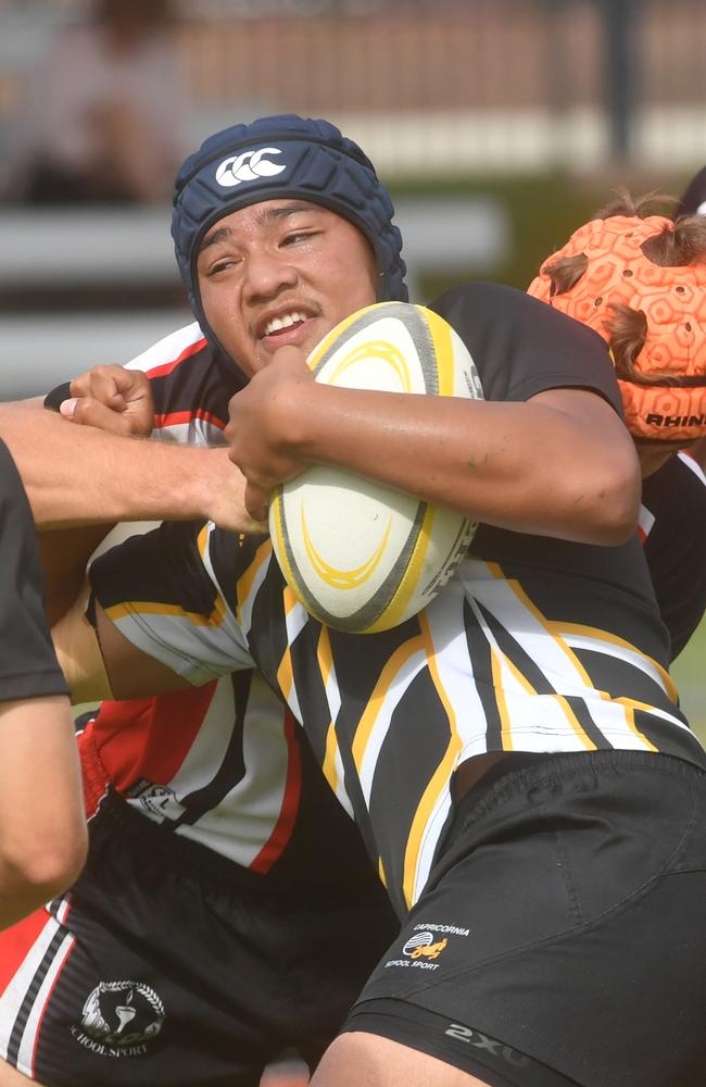 QLD Rugby Union State Championships (17-18 years boys) at the Townsville Sports Precinct. Saturday May 24. Wide Bay against Capricorn. Picture: Evan Morgan