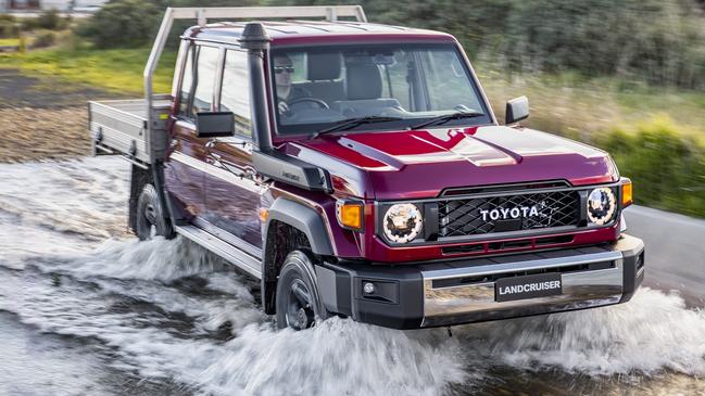 2024 Toyota LandCruiser 70 Series with four-cylinder turbo diesel engine