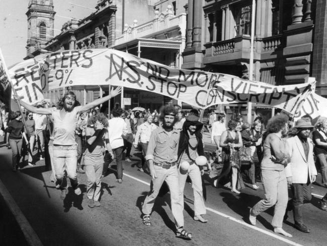 Vietnam War protesters were viewed as ‘ratbags and unionists’.