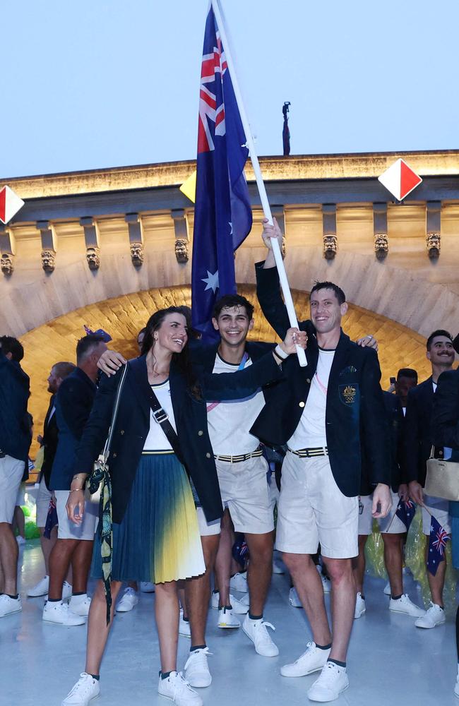 Team Australia were dressed to impress for the Olympics opening ceremony.