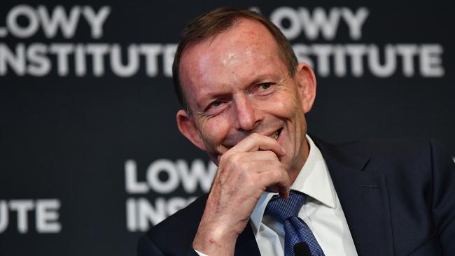 Tony Abbott was also at the dinner. Picture: AAP Image/Joel Carrett