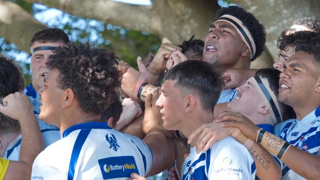 Ignatius Park College and Kirwan State High School teams take on St Brendanâ€™s College Yeppoon teams in Queensland state rugby league semi finals at Mackay on Wednesday, August 24, 2022.