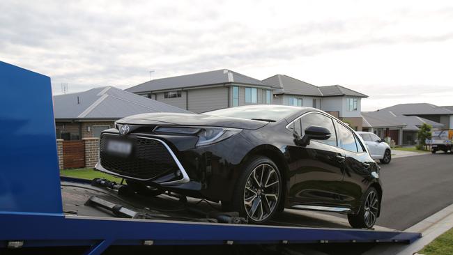 A Toyota Corolla has been seized by police. Picture: NSW Police