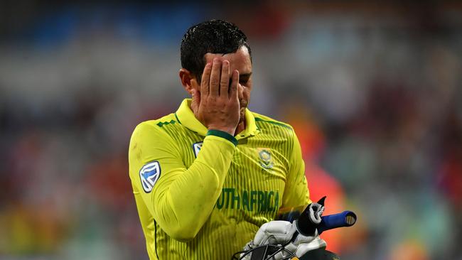 Quinton de Kock was forced out of the T20 World Cup after being told he had to take a knee. Picture: Getty Images