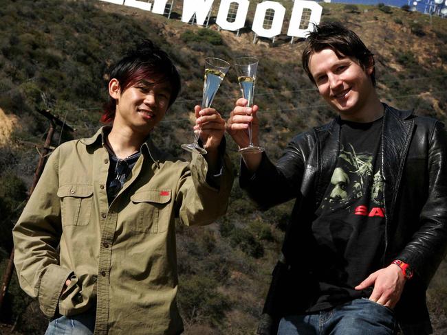 Saw creators James Wan and Leigh Whannell in the early days in Hollywood 20 years ago.